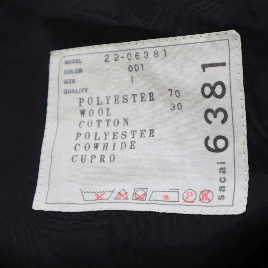 sacai サカイ 22AW Sutiting Mix Dress スーチングミックスドレス  