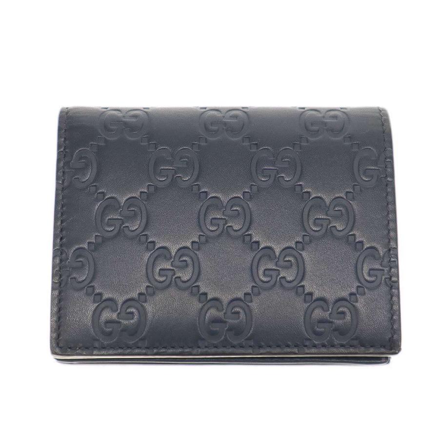 グッチシマ GUCCI グッチ シマレザーコンパクトウォレット 財布 410120