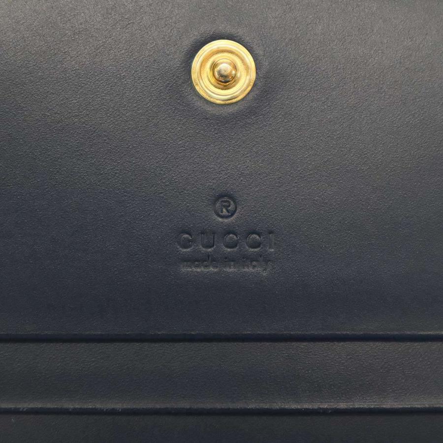 GUCCI グッチ シマレザーコンパクトウォレット 財布 410120 ネイビー modescape_rc-itv9a7bytvjs-9je8