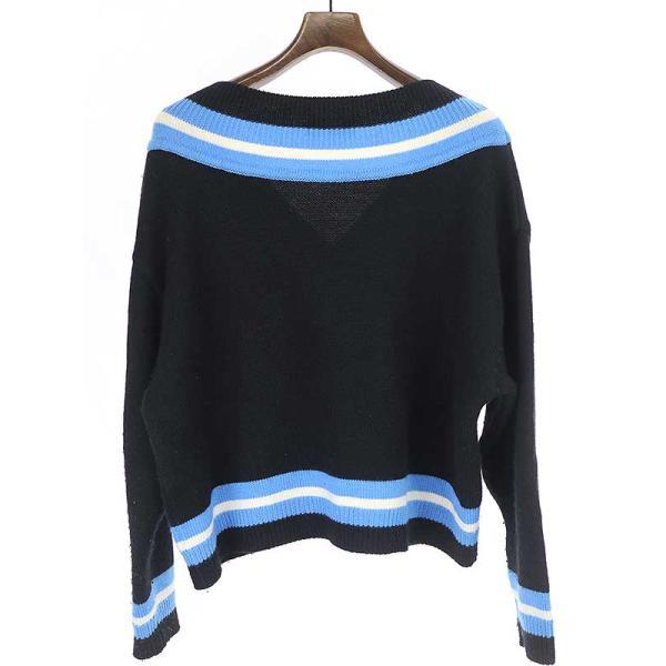 NEON SIGN ネオンサイン 17AW COLLEGE SWEATER Vネックニット