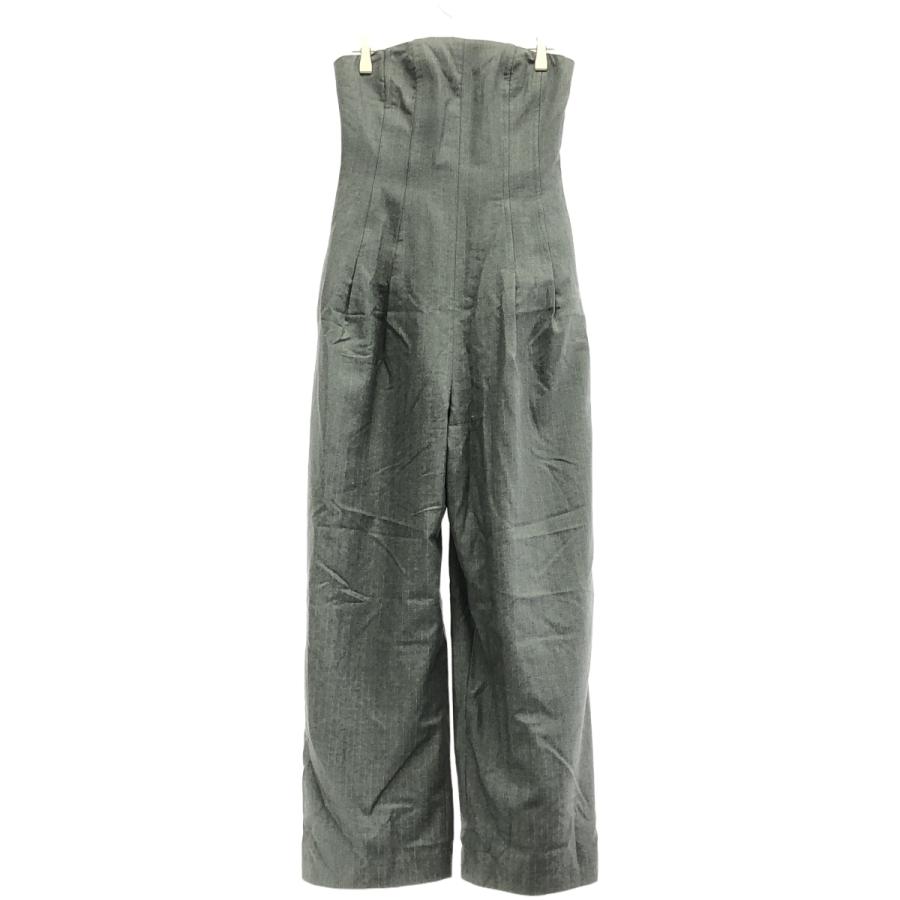 AURALEE オーラリー 24AW WOOL FULLING FLANNEL STRIPE JUMPSUIT