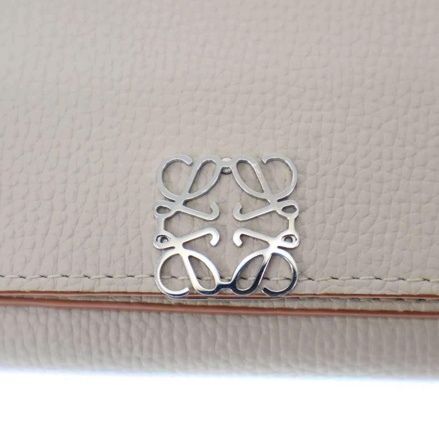 LOEWE ロエベ トライフォールドウォレット ライトゴースト 財布 現行 LOEWE（ロエベ） アナグラム トライフォールド ウォレットライト