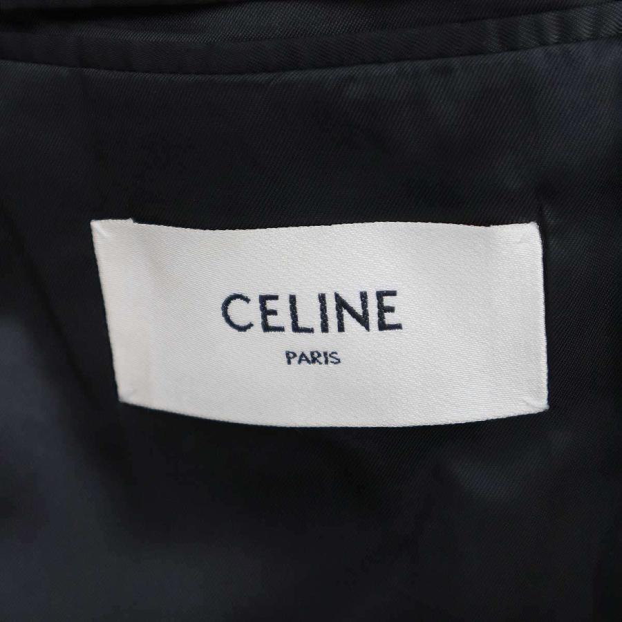 CELINE（セリーヌ） ダブルブレスト ロングチェックテーラード