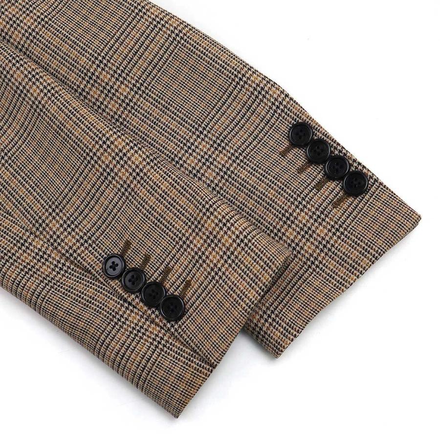 CELINE（セリーヌ） ダブルブレスト ロングチェックテーラード