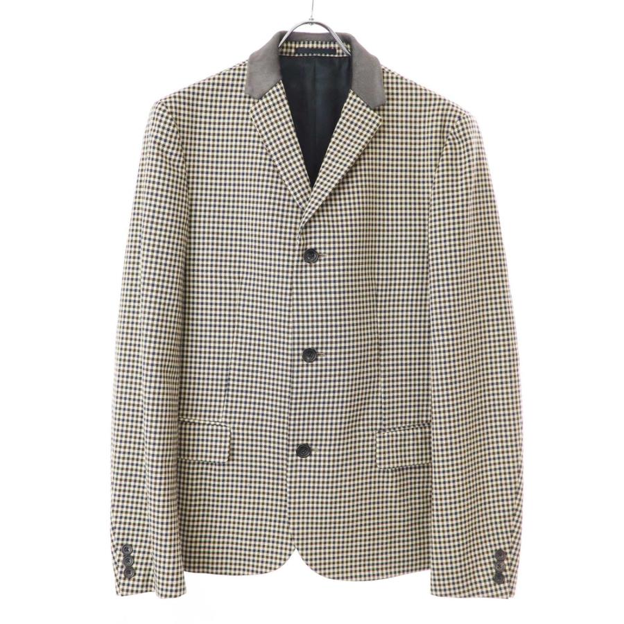 kolor カラー 16AW ガンクラブチェックウールテーラードジャケット 16WCM-J08109 ベージュ系 2 ITVJ512S1FKO | COLUR