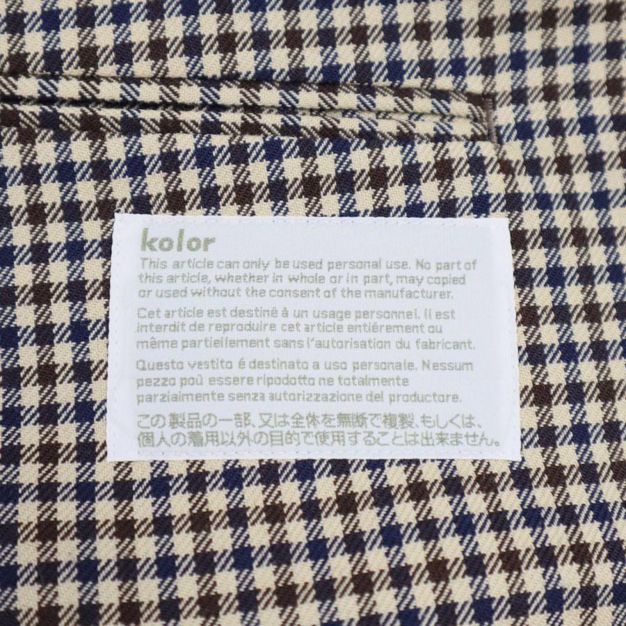 kolor カラー 16AW ガンクラブチェックウールテーラードジャケット 16WCM-J08109 ベージュ系 2 ITVJ512S1FKO | COLUR | 02