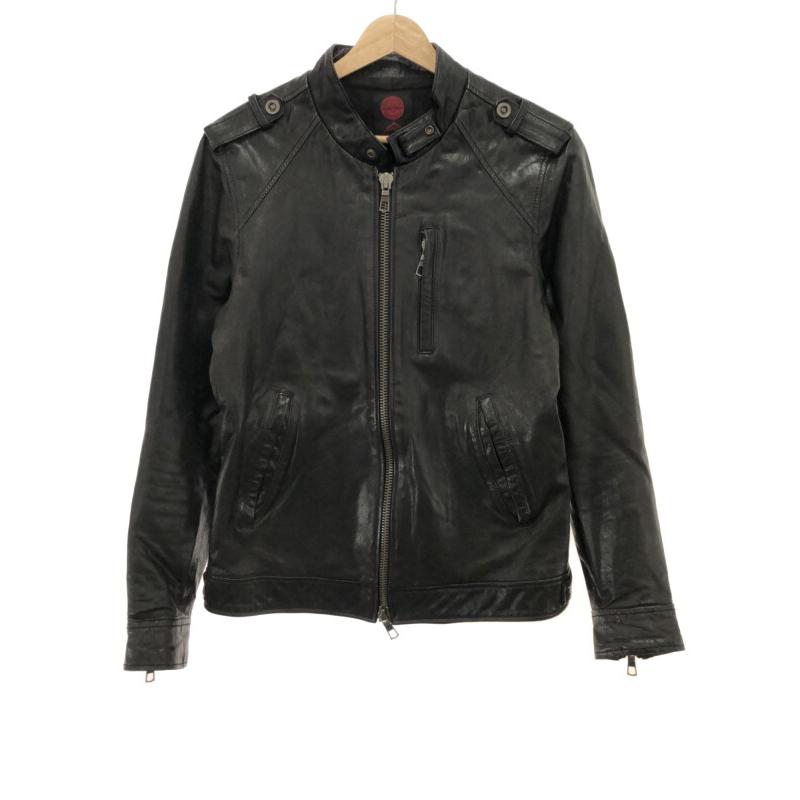 レトログレードシングル ライダース レザージャケットMサイズ 黒色ブラック
