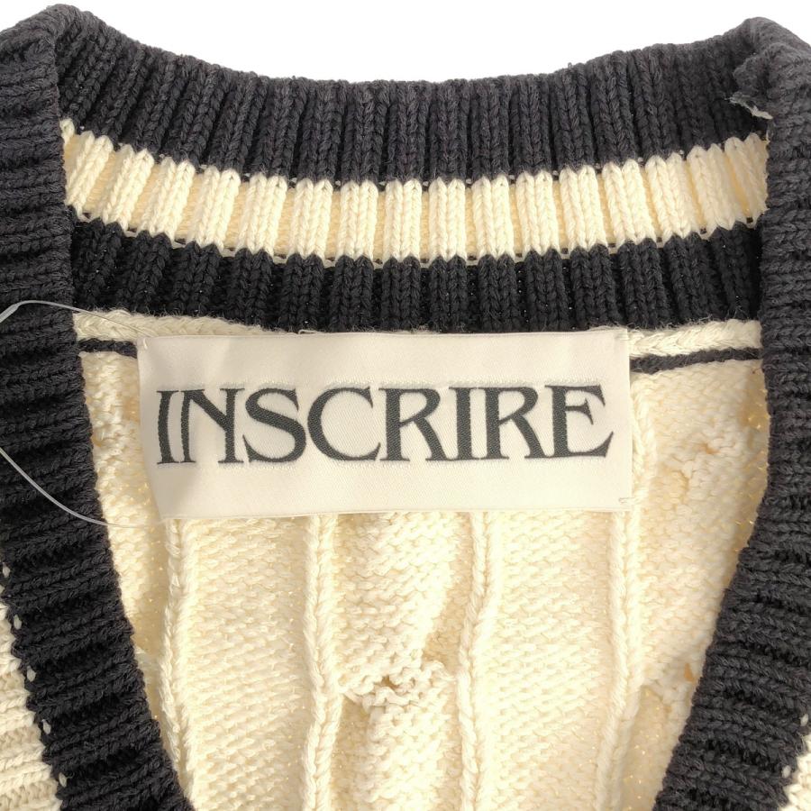 INSCRIRE アンスクリア 21SS Vネックニットベスト I21SS-K18 INSCRIRE アンスクリア 21SS Vネックニットベスト I21SS-K18