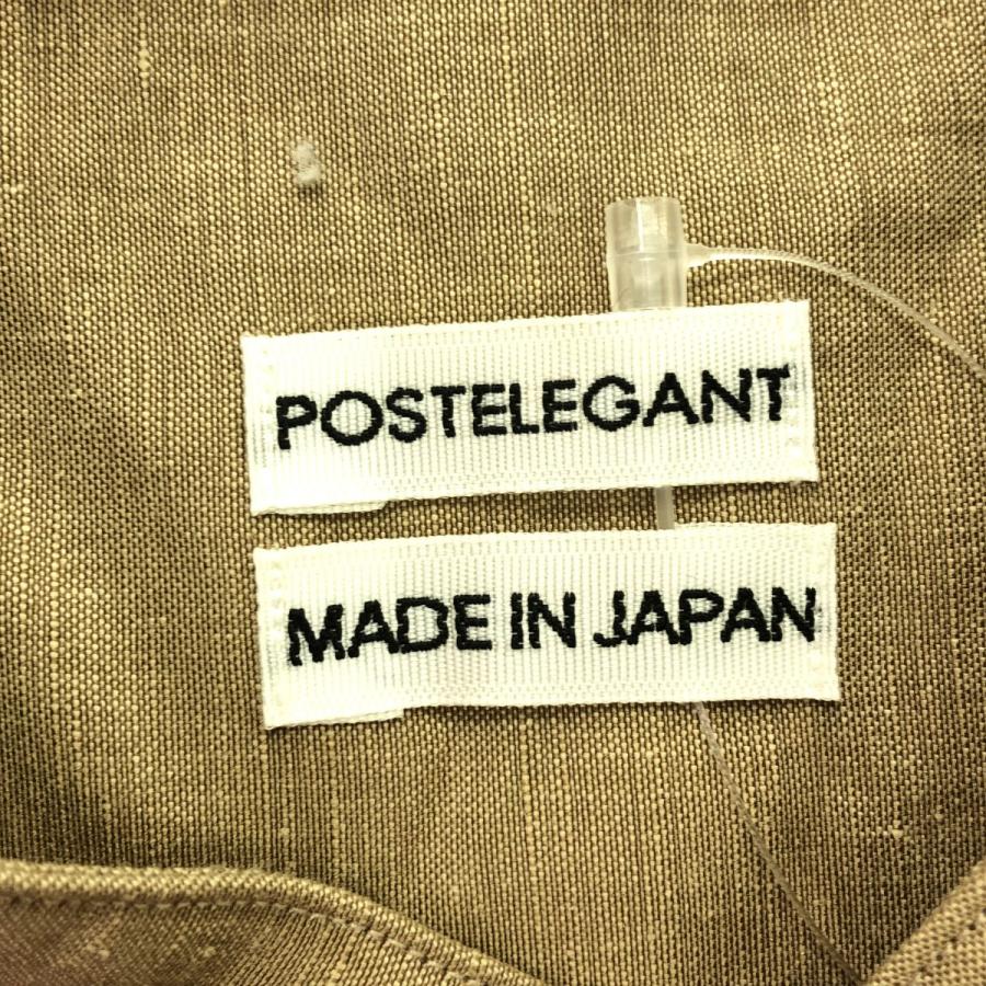 POSTELEGANT（ポステレガント） 21SS Linen Silk Pull-Over Shirt