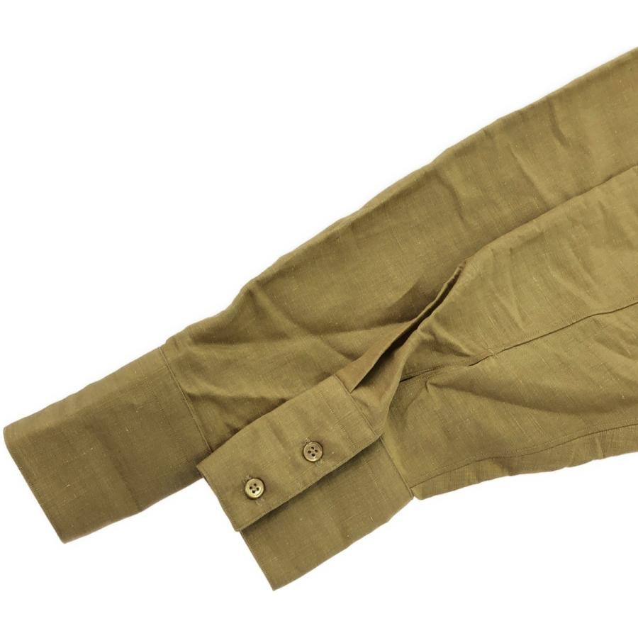 POSTELEGANT（ポステレガント） 21SS Linen Silk Pull-Over Shirt