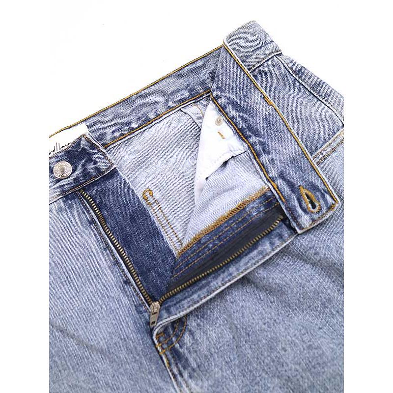 SECOND LAYER セカンドレイヤー ストレートレッグ ウォッシュデニム