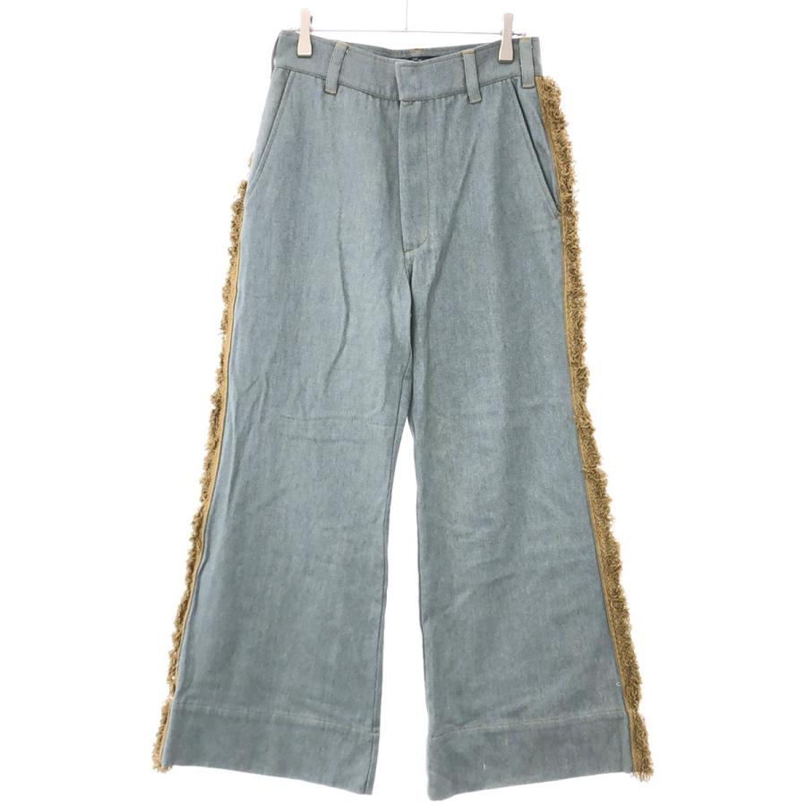 SHIKITARI シキタリ FRINGE BUGGY DENIM フリンジバギーパンツ 