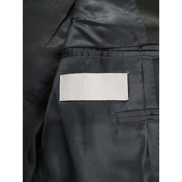 Dior HOMME ディオールオム PETIT ナロースモーキングラペルジャケット ブラック 40 メンズ ITVRMD518L68｜modescape｜03