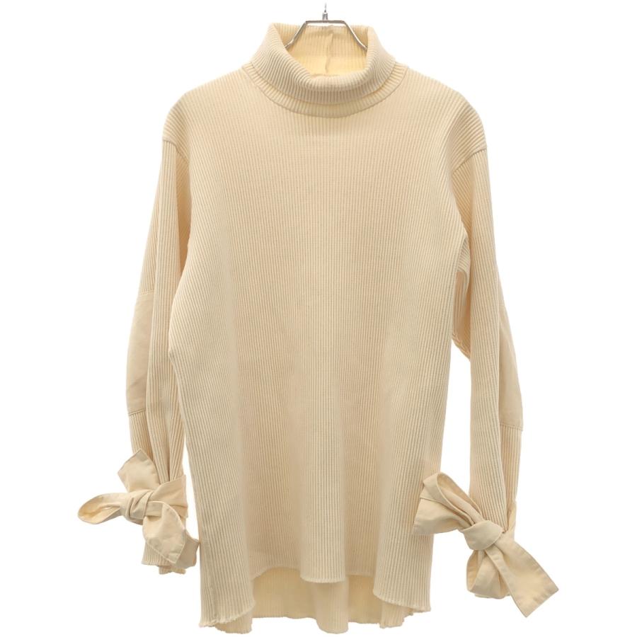 POSTELEGANT ポステレガント 21AW COTTON WOVEN RIB HIGHNECK TOP ハイネックリブトップス TP21A0005 アイボリー L POSTELEGANT（ポステレガント） 21AW COTTON WOVEN RIB HIGHNECK TOP