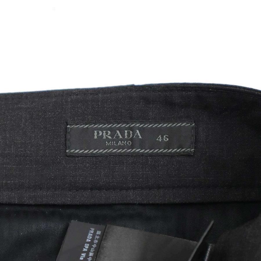 PRADA プラダ 22SS トライアングルパッチスラックスパンツ