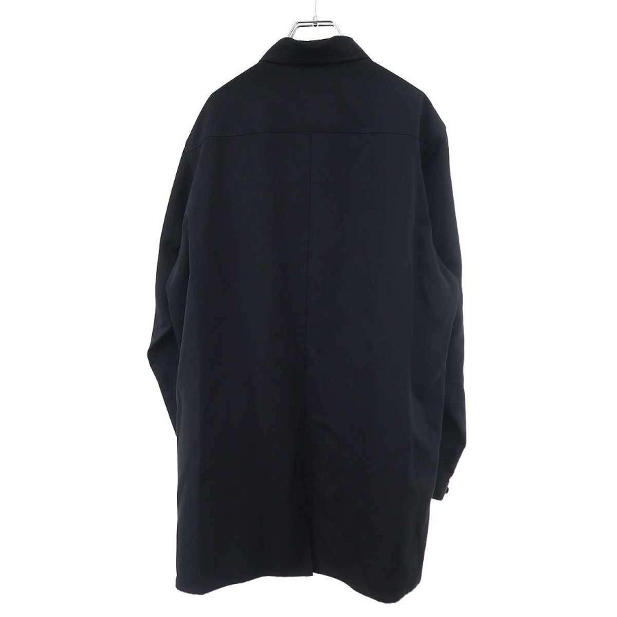 Yohji Yamamoto POUR HOMME ヨウジヤマモト プールオム 25SS ウールギャバジンジップアップシャツ HP-B10-100 ブラック 3 Yohji Yamamoto POUR HOMME ヨウジヤマモト プールオム 25SS ウール