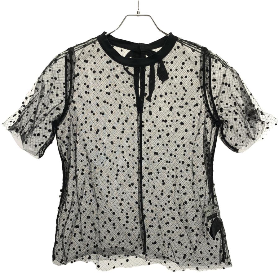 MUVEILWORKミュベールワークドットチュール38　yori イエナ MUVEIL（ミュベール） 18SS ドットチュールブラウス MA74FB007