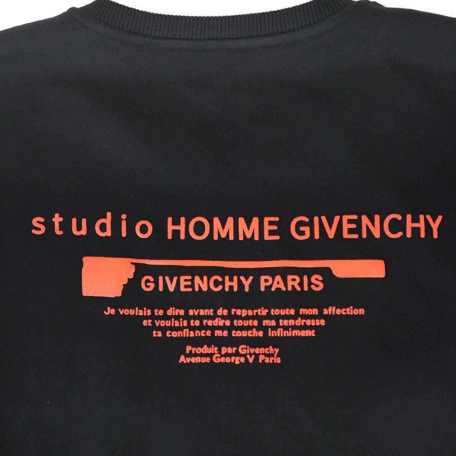 GIVENCHY ジバンシィ グラフィックプリントパッチ スウェットトレーナー ブラック M BMJ08Q30AF ITW04Z2L1VEF｜modescape｜06