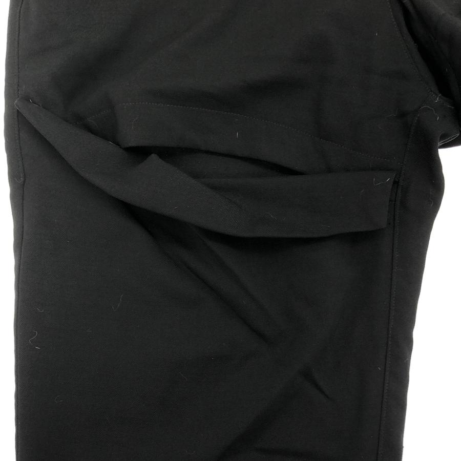 Yohji Yamamoto POUR HOMME ヨウジヤマモト プールオム 18AW 腿開きウールパンツスラックスパンツ HV-P22-190 ブラック 2 Yohji Yamamoto（ヨウジヤマモト） Yohji Yamamoto POUR HOMME