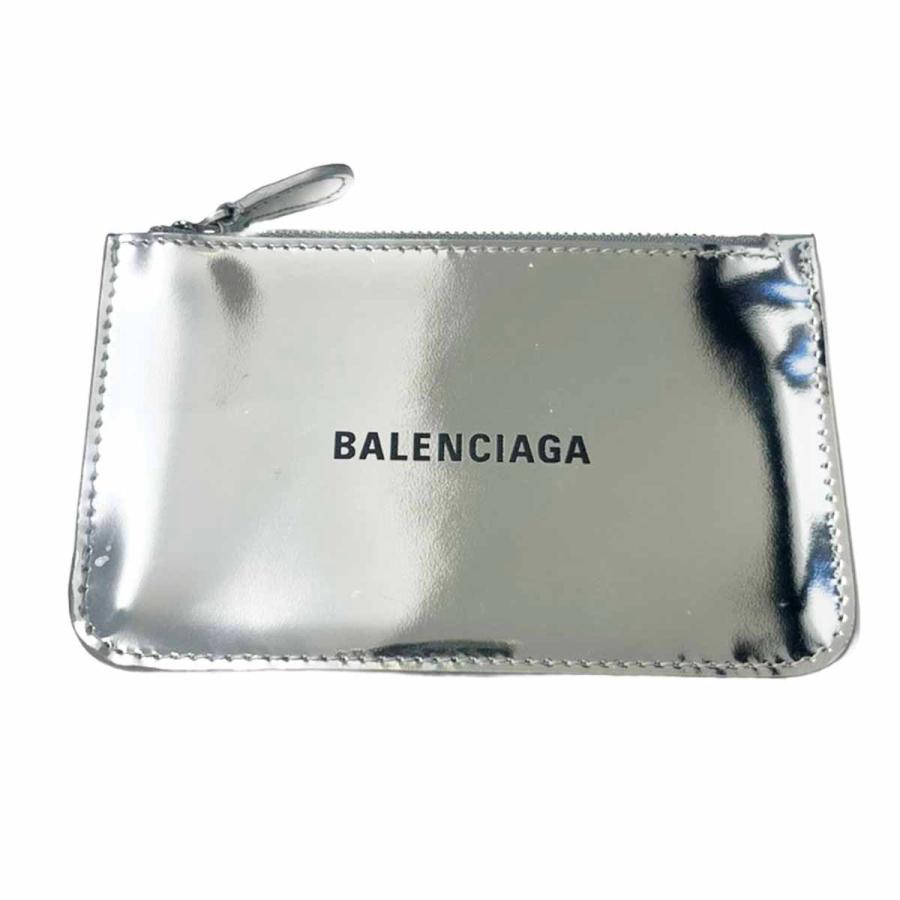 BALENCIAGA（バレンシアガ） メタリック ロゴカードケース 637130 