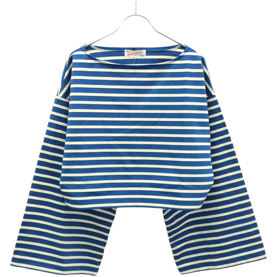 Spick & Span - SPICK AND SPAN スピックアンドスパン 24SS ボーダーショート プルオーバー カットソー 24-070-200-1200 ブルー×アイボリー F Spick＆Span SPICK AND SPAN スピックアンドスパン 24SS