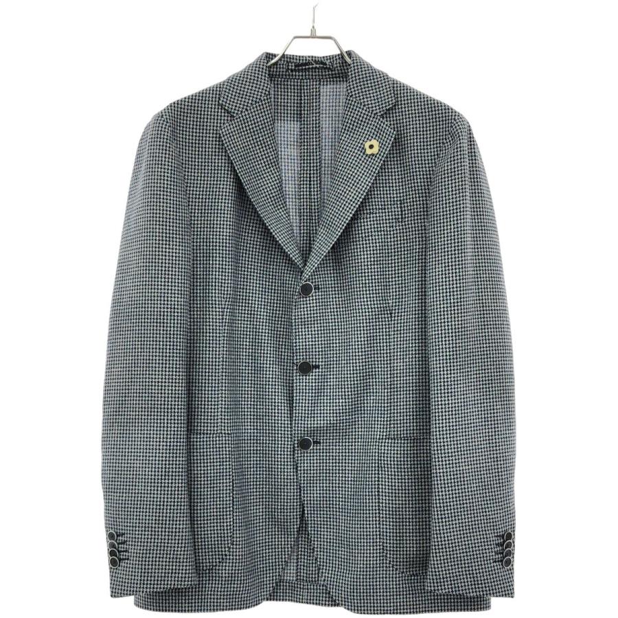 LARDINI ラルディーニ　ウォッシュ加工　テーラード　ジャケット　48 LARDINI ラルディーニ ウォッシュ加工 テーラード ジャケット 48