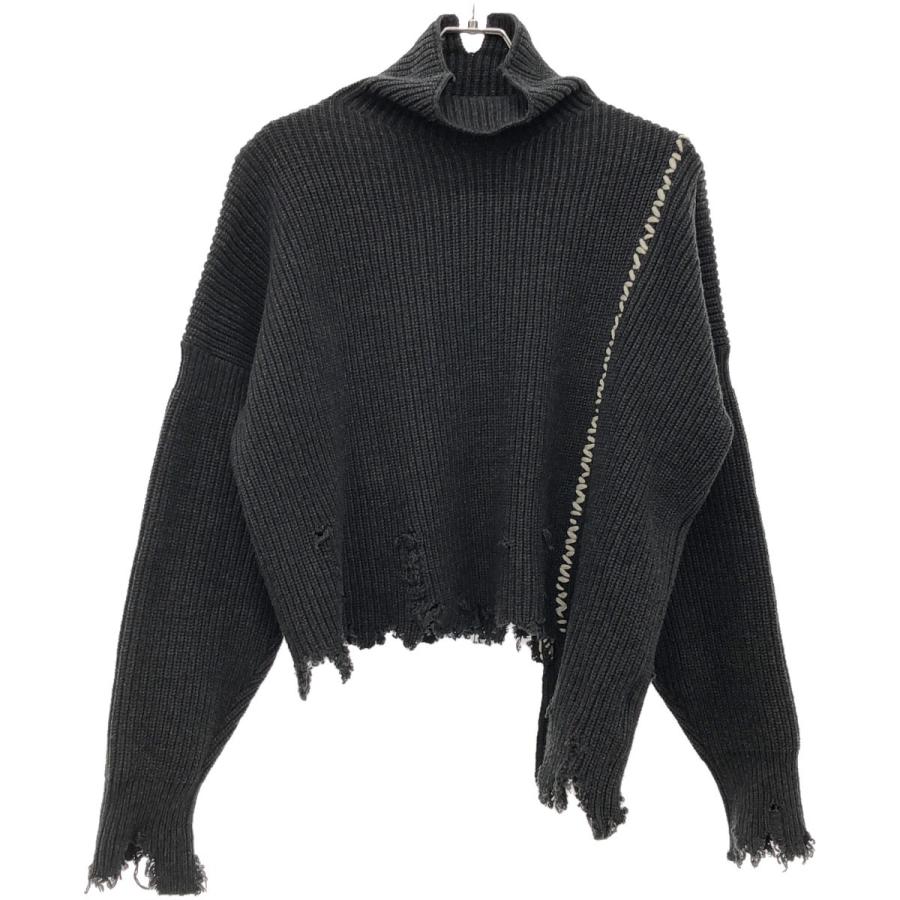 【Y's】ワイズ／タートルネックカーディガン Y's ワイズ 24AW CARDIGAN-STITCH TURTLENECK SHORT PULLOVER