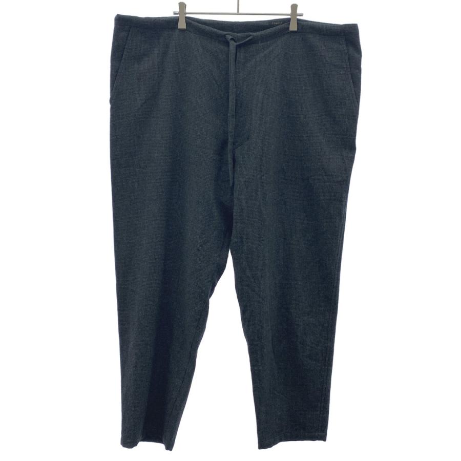 COMOLI コモリ　ウール×リネン　スラックス　テーパードパンツ　ネイビー　L COMOLI コモリ ウール×リネン スラックス テーパードパンツ ネイビー L