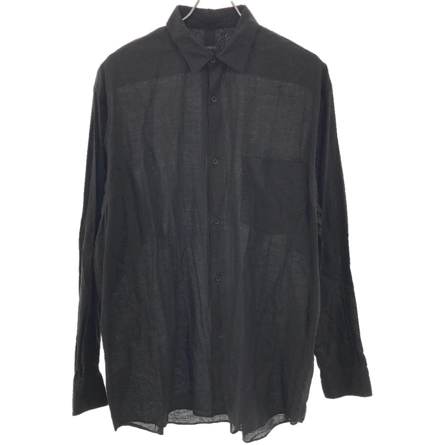COMOLI 24SS カディコットンコモリシャツ BLACK 3 23AW COMOLI KHADI COTTON COMOLI SHIRT 4