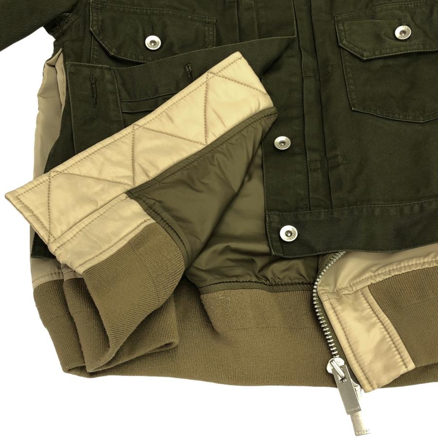 sacai（サカイ） 22SS Denim x Nylon Twill Mix Blouson ナイロン