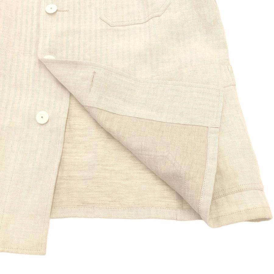 Scye（サイ） SAMPLE/24SS Linen Herringbone Stand Collar Work