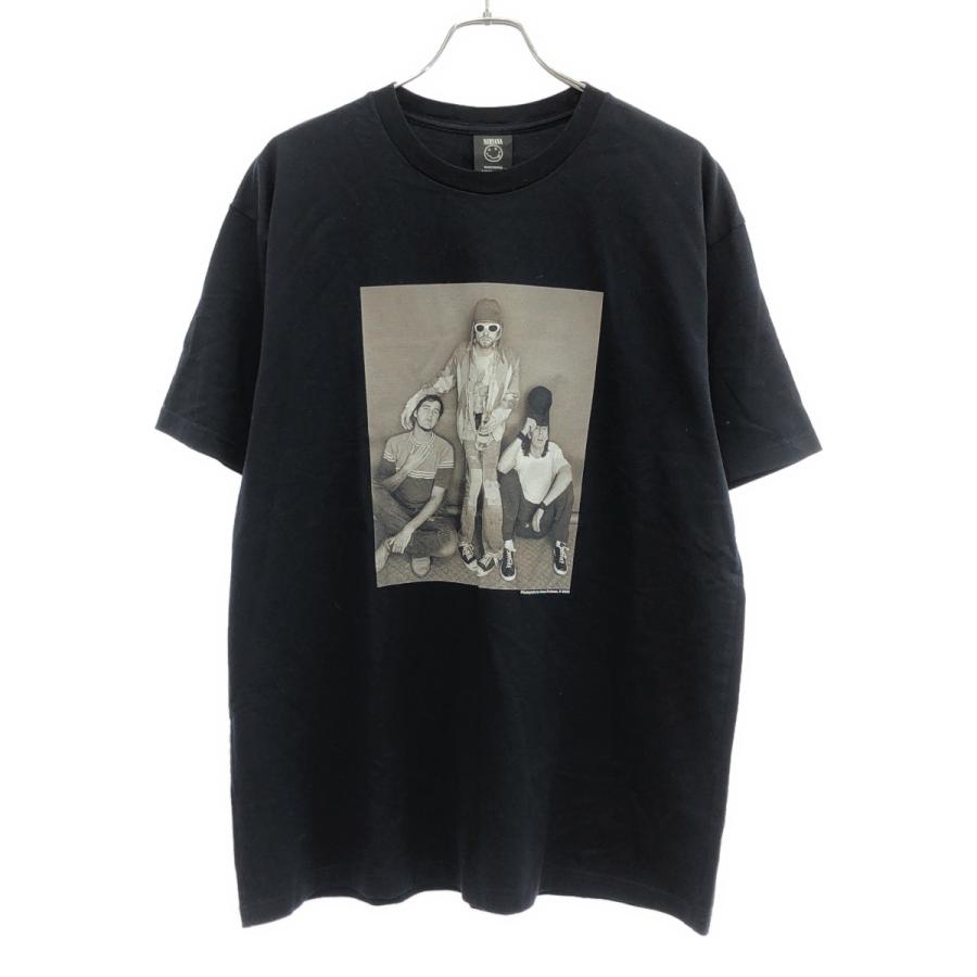 MINEDENIM / NIRVANA/Tシャツ/L/コットン/BLK/MND-NV006-99-L2 MINEDENIM（マインデニム） NIRVANA JF Photo Tee ニルヴァーナ