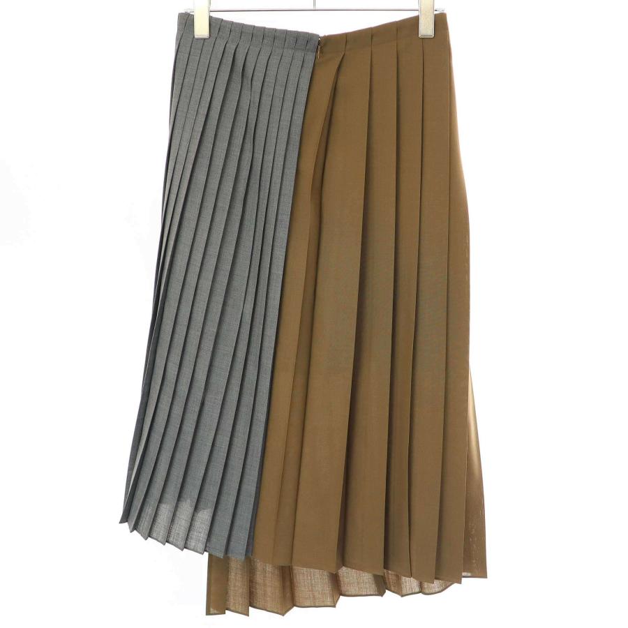 sacai サカイ 22AW Suiting Skirt ス―チングプリーツスカート 22 sacai サカイ 22AW Suiting Skirt ス―チングプリーツスカート 22