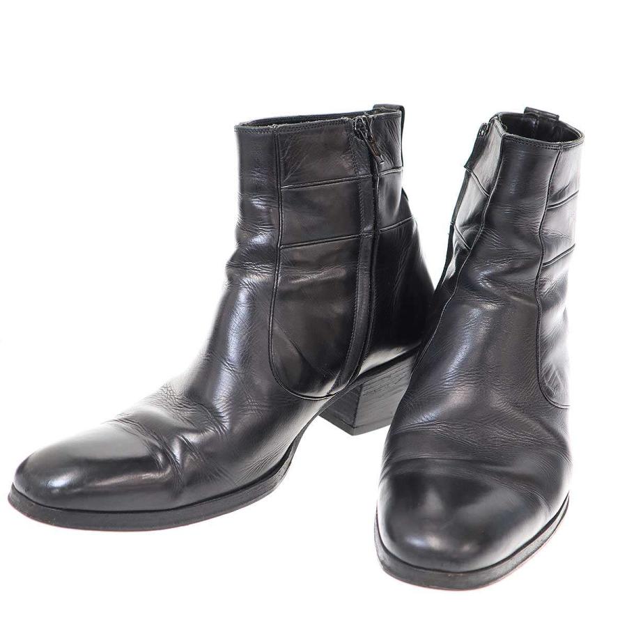 ディオールオム ブーツ Dior HOMME ディオールオム 2007AW サイドジップレザーヒールブーツ