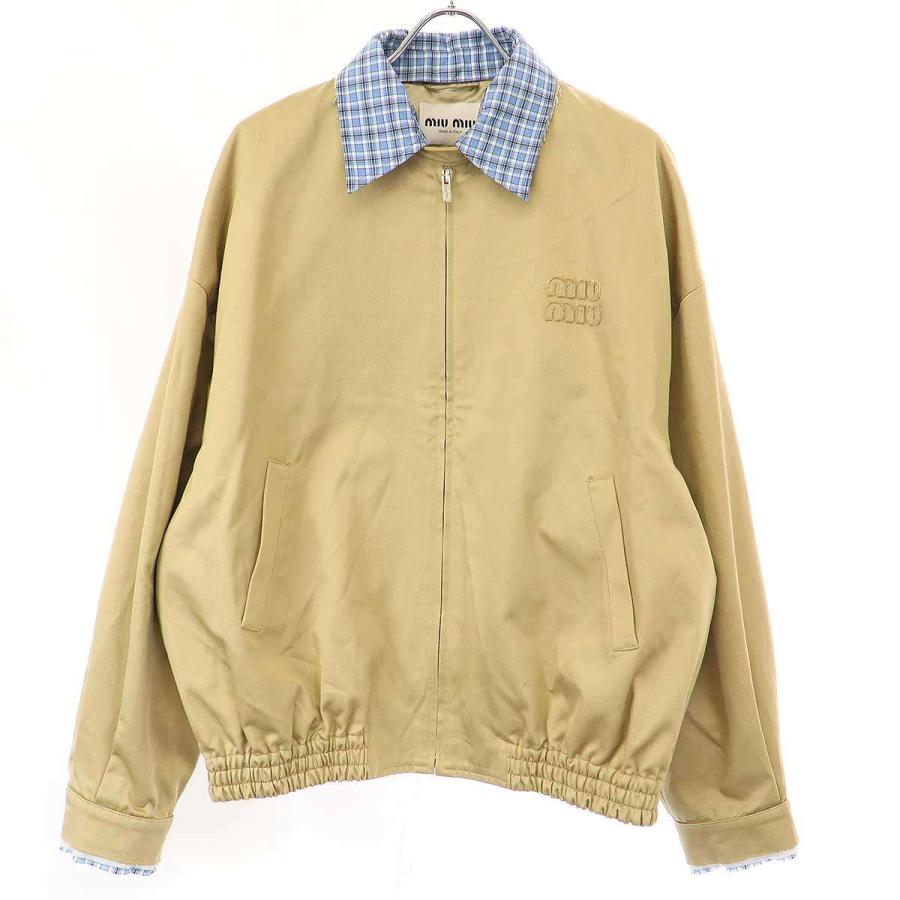miu miu（ミュウミュウ） 25SS チェックカラー チノ ブルゾン