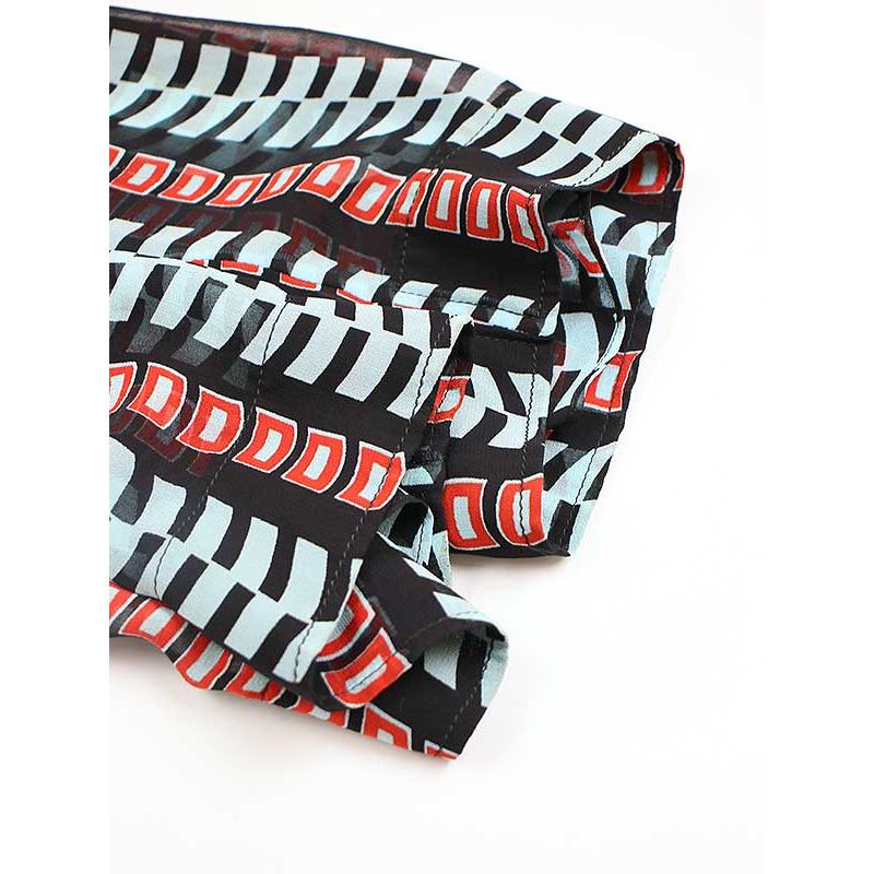 BALENCIAGA （バレンシアガ） チェック×シルク ワンピース