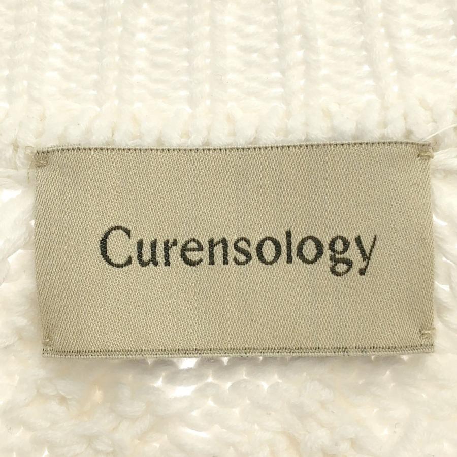 Curensology カレンソロジー アランレンテニットプルオーバー CL206064ER ホワイト F Curensology - Curensology カレンソロジー アランレンテニットプル
