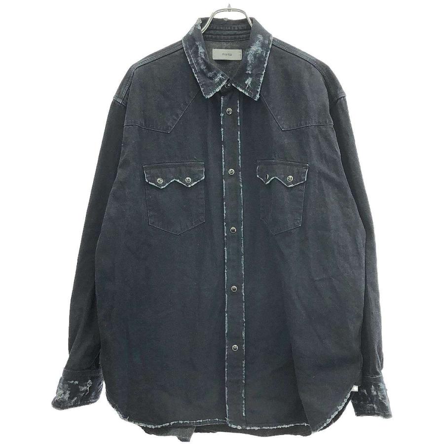 トップス 24aw marka WESTERN RIDERS SHIRT marka マーカ 24AW オーガニックコットン8.5ozデニム ウエスタン
