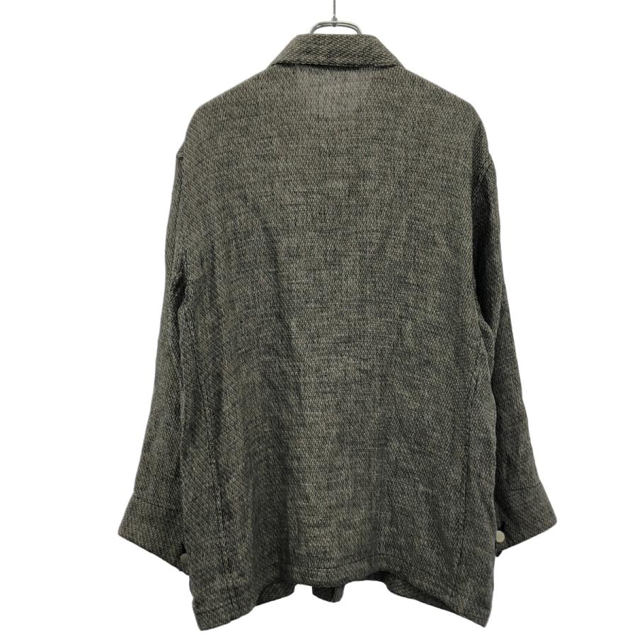ULTERIOR アルテリア CHAMBRAY GABARDINE COVERALL リネンカバーオールジャケット ULBS10-21A61M-MH グレー 4 ULTERIOR アルテリア CHAMBRAY GABARDINE COVERALL リネンカバーオール
