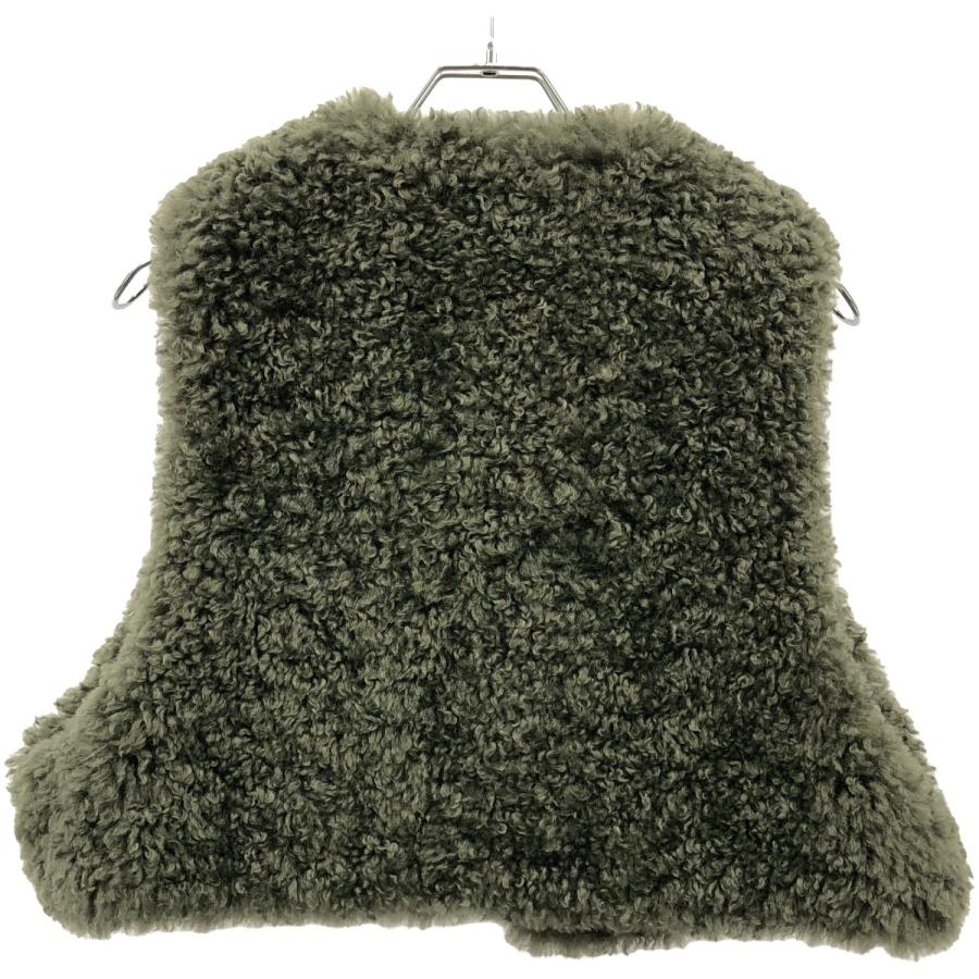 HYKE ハイク 24AW FAUX SHERLING CROPPED VEST ファー