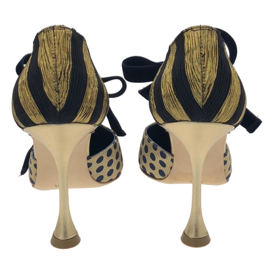 MANOLO BLAHNIK マノロブラニク PUTEAL ヒールパンプス ゴールド 34 1/2 ITX95Q95K1FW_2