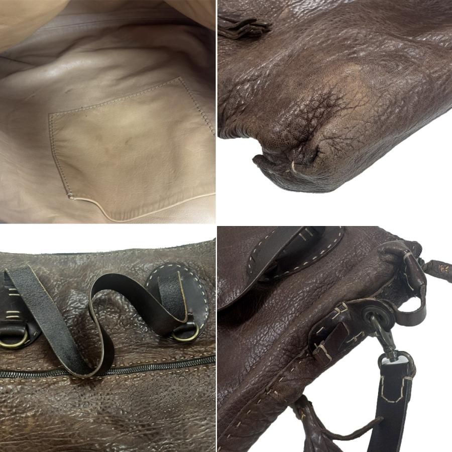HENRY BEGUELIN エンリーベグリン 2WAYレザーショルダートートバッグ 