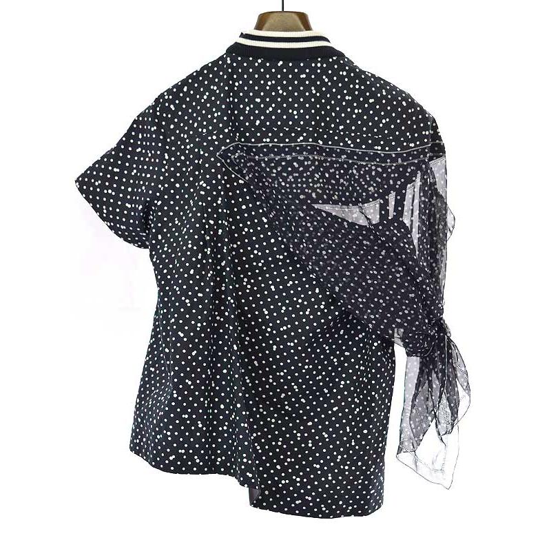 sacai サカイ 19SS Polka Dot Top ポルカドットTシャツ ダーク sacai サカイ 19SS Polka Dot Top ポルカドットTシャツ ダーク