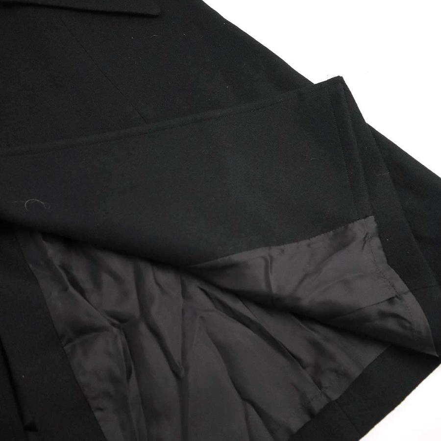 YOHJI YAMAMOTO +NOIR ヨウジヤマモト プリュスノアール ダブルブレスト ウールロングコート NR-C03-103 ブラック 2 ITXEVINMU4JD | YOHJI YAMAMOTO +NOIR | 05