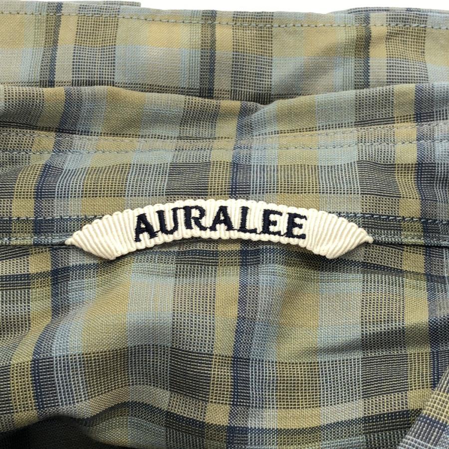AURALEE（オーラリー） 19SS SUPER LIGHT WOOL CHECK SHIRTS スーパー