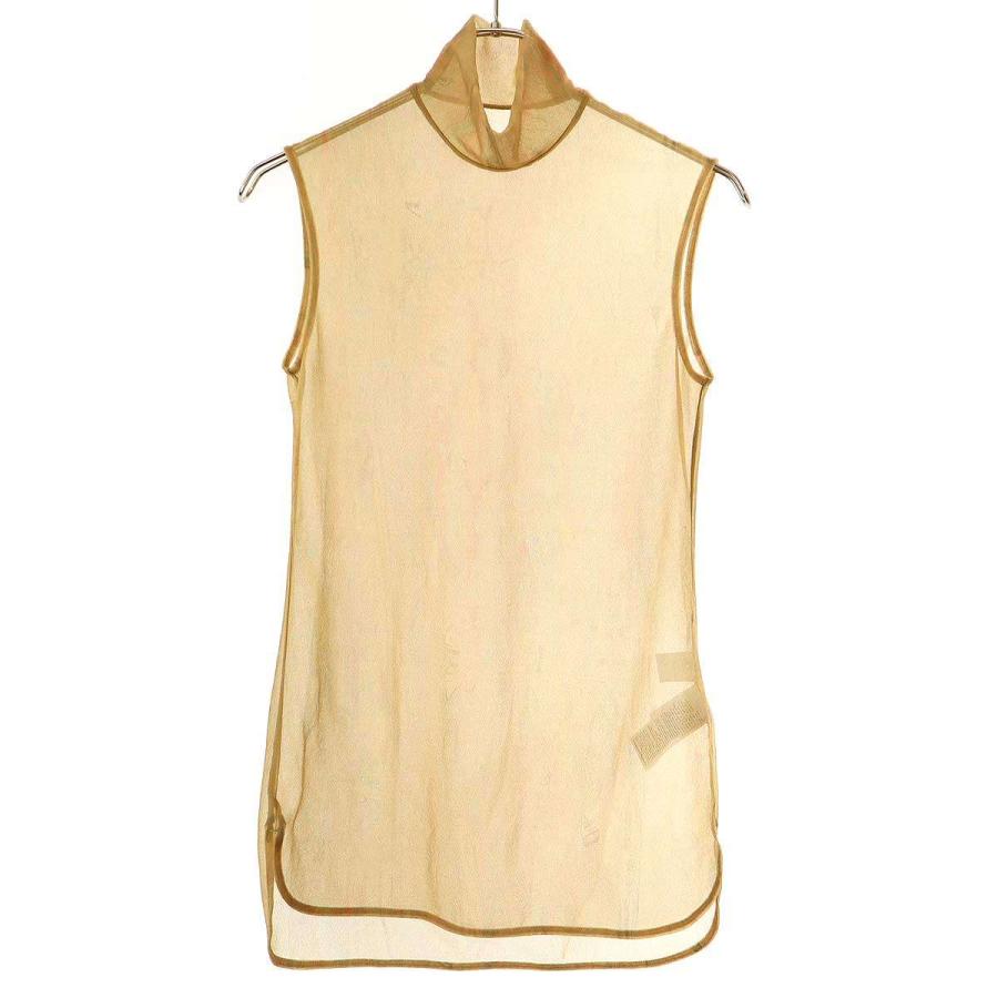 サイズ3 mame Marble Print Jersey High Neck Mame Kurogouchi】Marble Print Jersey High Neck Top - beige