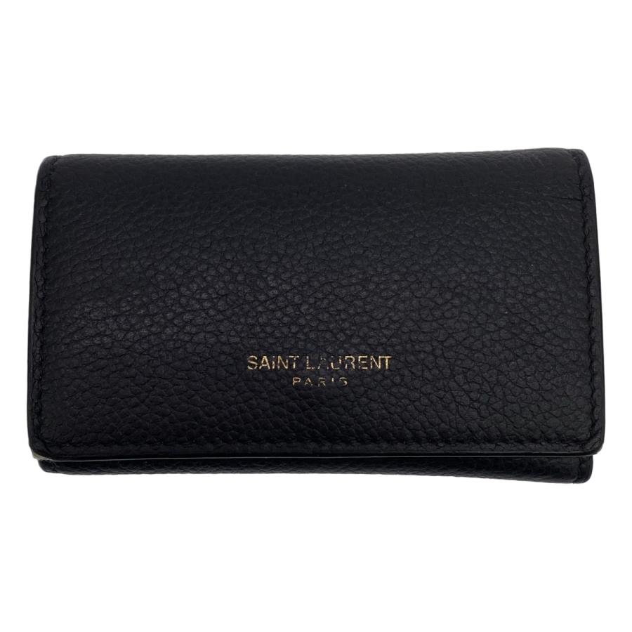 SAINT LAURENT PARIS サンローラン パリ 4連レザーキーケース ブラック