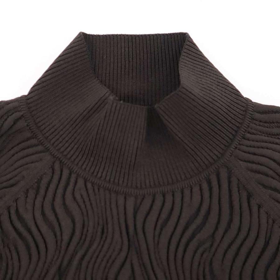 HERMES エルメス 23AW ランダムプリーツハイネックニットセーター 3H2626DP ブラック 40 HERMES（エルメス） 23AW ランダムプリーツハイネックニットセーター