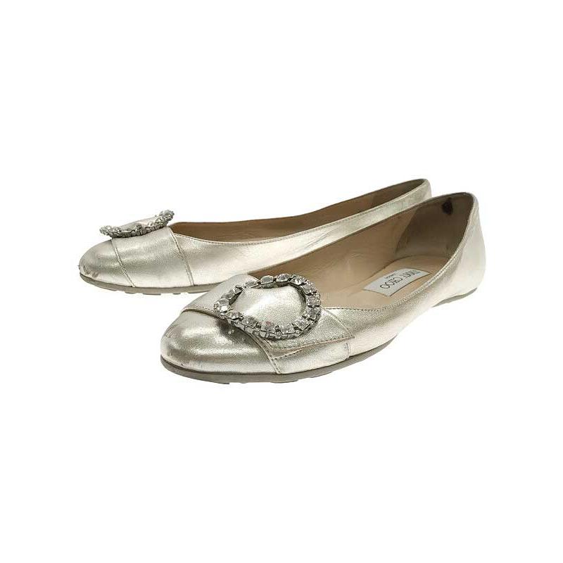 JIMMY CHOO ジミー チュウ GINNY ビジュー装飾フラットシューズ JIMMY CHOO ジミー チュウ GINNY ビジュー装飾フラットシューズ