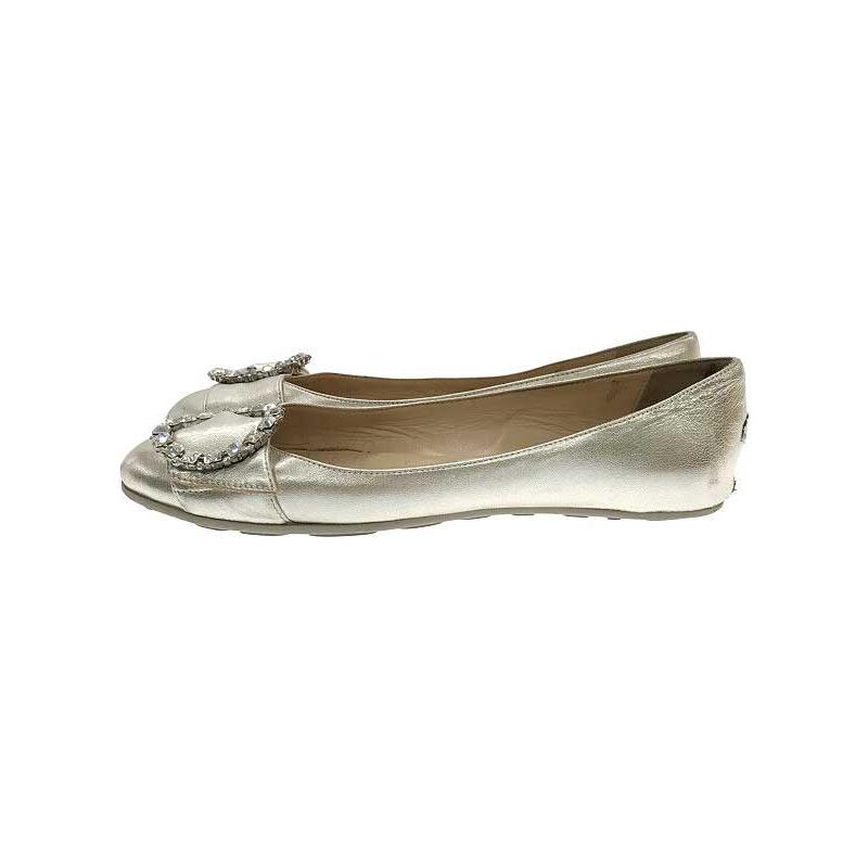 JIMMY CHOO ジミー チュウ GINNY ビジュー装飾フラットシューズ JIMMY CHOO ジミー チュウ GINNY ビジュー装飾フラットシューズ